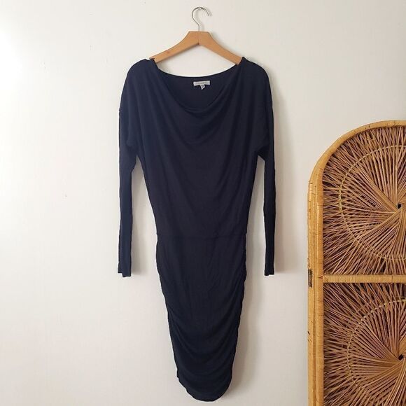 Athleta Solstice Dress Wool Blend Bodycon Black XS - Picture 2 of 7